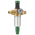 HERZ Druckminderer Druckregler 1" Manometer Wasserdruckminderer Verschraubungen Einstellanzeige