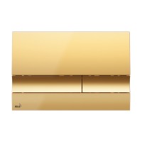 Drückerplatte für WC Vorwandelemente WC-Spüle Farbe Gold 3/6 L Betätigungsplatte Platte Betätigungstaste