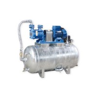 Hauswasserwerk 1,1 kW 230V 91 l/min 150L Druckbehälter verzinkt Druckkessel Set Wasserpumpe Gartenpumpe