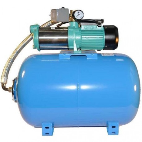Wasserpumpe 150 l/min 2 kW 230V inkl. 50 bis 100 L Druckkessel Jetpumpe  Gartenpumpe Hauswasserwerk Kreiselpumpe